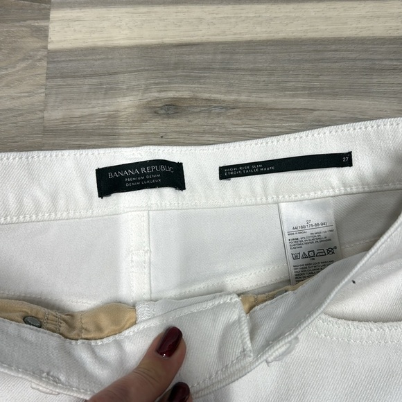 Banana Republic White Women's Jeans size 27 - Picture 6 of 9